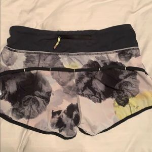 Watercolor pattern speed up shorts